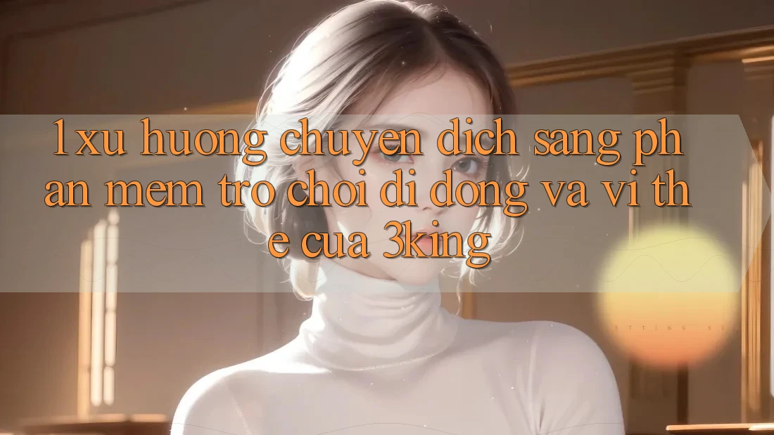 1. Xu Hướng Chuyển Dịch Sang Phần mềm Trò chơi Di Động Và Vị Thế Của 3king