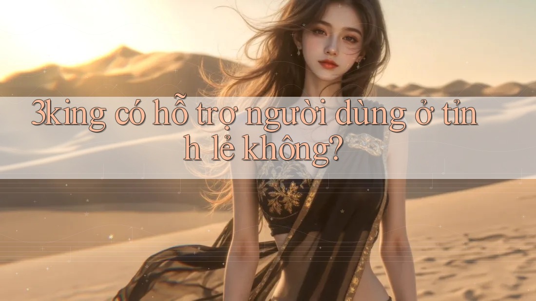 3king có hỗ trợ người dùng ở tỉnh lẻ không?