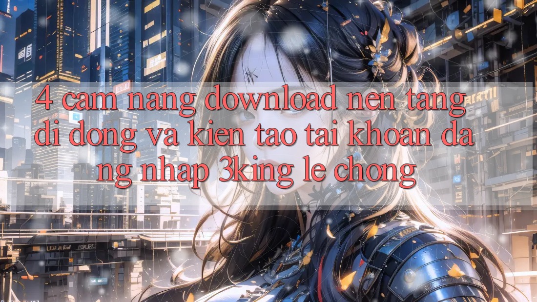 4. Cẩm nang Download Nền tảng di động Và Kiến tạo tài khoản, Đăng Nhập 3king Lẹ Chóng