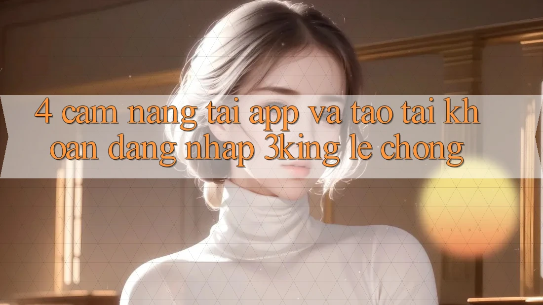 4. Cẩm nang Tải App Và Tạo tài khoản, Đăng nhập 3king Lẹ Chóng