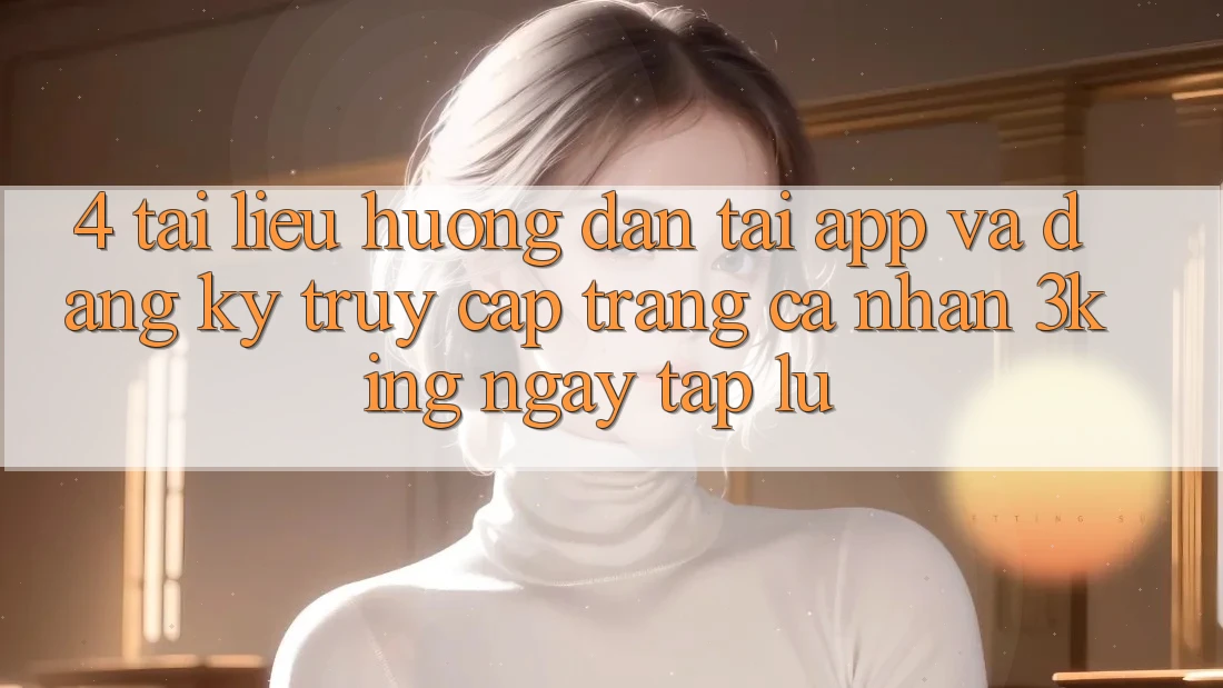 4. Tài liệu hướng dẫn Tải App Và Đăng Ký, Truy cập trang cá nhân 3king Ngay tắp lự