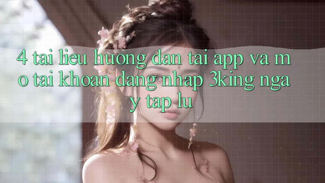 4. Tài liệu hướng dẫn Tải App Và Mở tài khoản, Đăng nhập 3king Ngay tắp lự