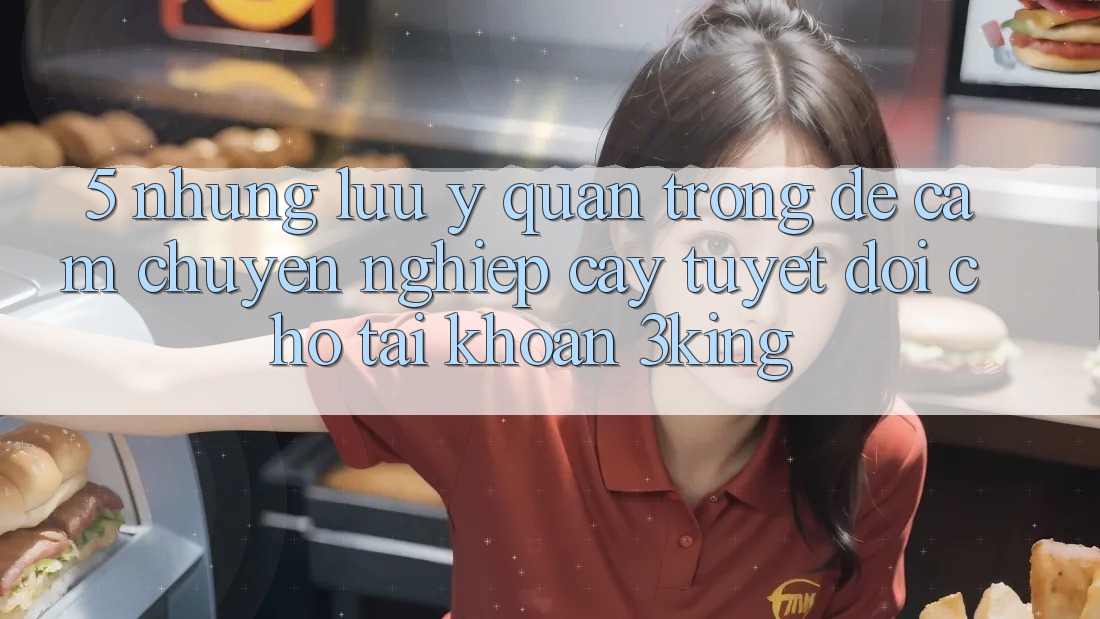 5. Những Lưu Ý Quan Trọng Để Cầm Chuyên nghiệp cậy Tuyệt Đối Cho Tài Khoản 3king