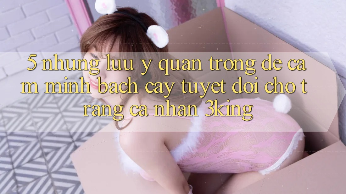 5. Những Lưu Ý Quan Trọng Để Cầm Minh bạch cậy Tuyệt Đối Cho Trang cá nhân 3king
