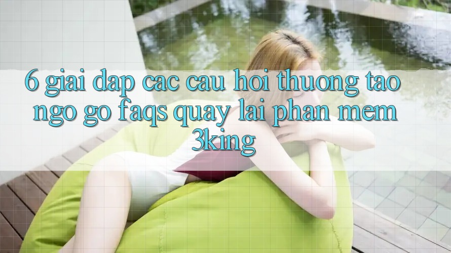 6. Giải Đáp Các Câu Hỏi Thường Tao ngộ gỡ (FAQs) Quay lại Phần mềm 3king