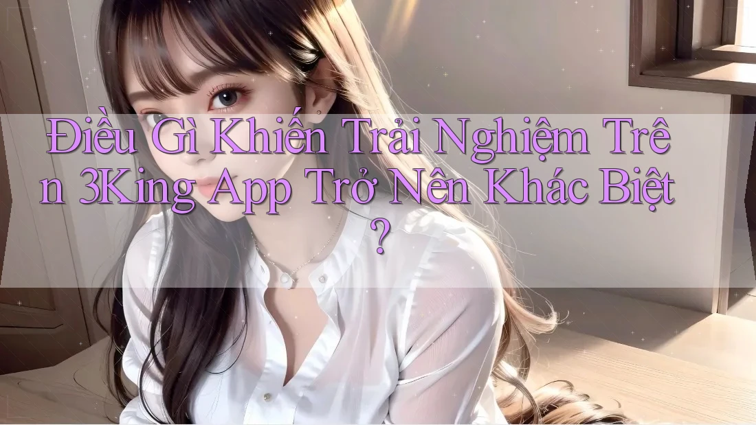 Điều Gì Khiến Trải Nghiệm Trên 3King App Trở Nên Khác Biệt?