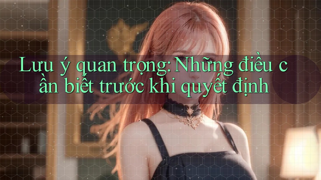 Lưu ý quan trọng: Những điều cần biết trước khi quyết định