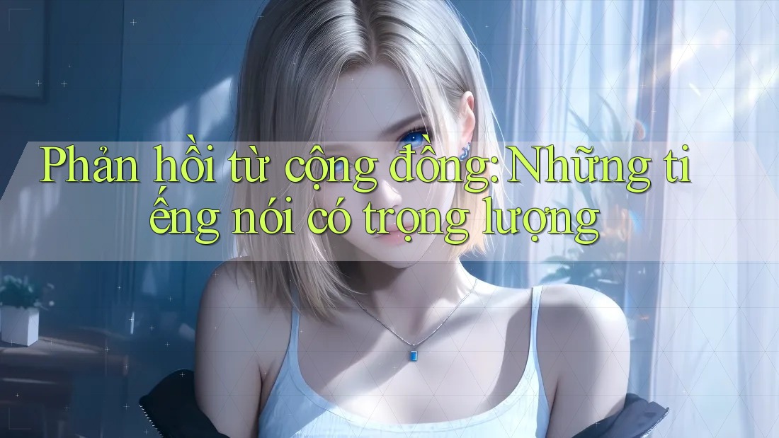 Phản hồi từ cộng đồng: Những tiếng nói có trọng lượng