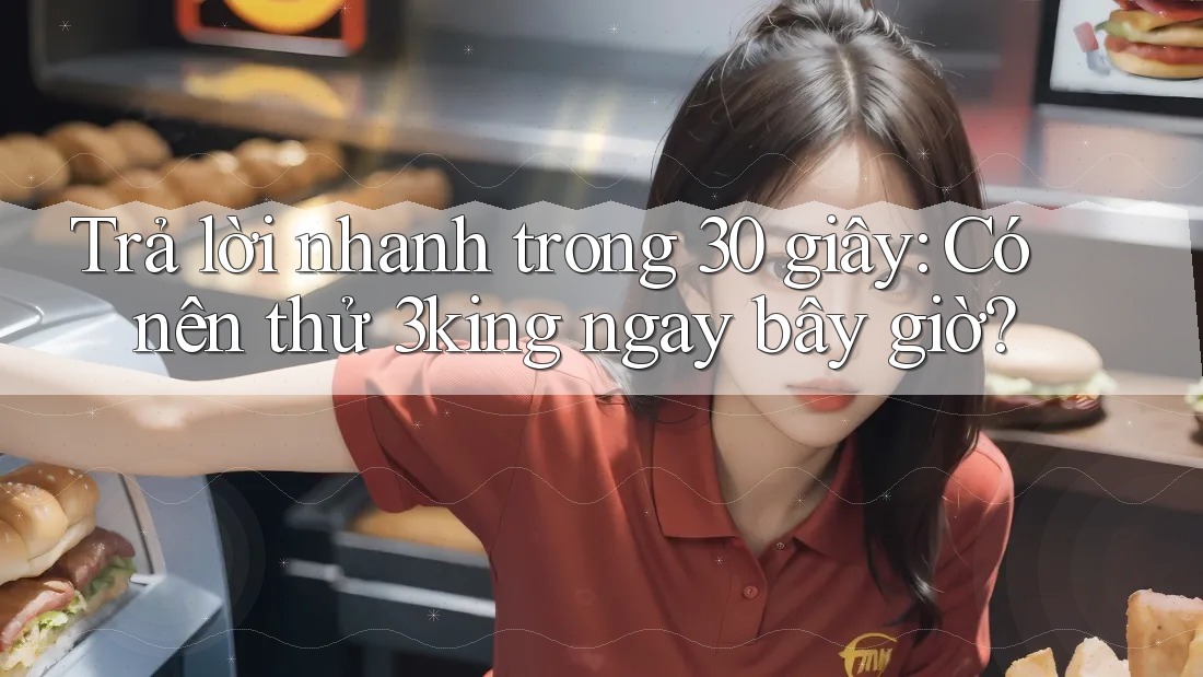 Trả lời nhanh trong 30 giây: Có nên thử 3king ngay bây giờ?